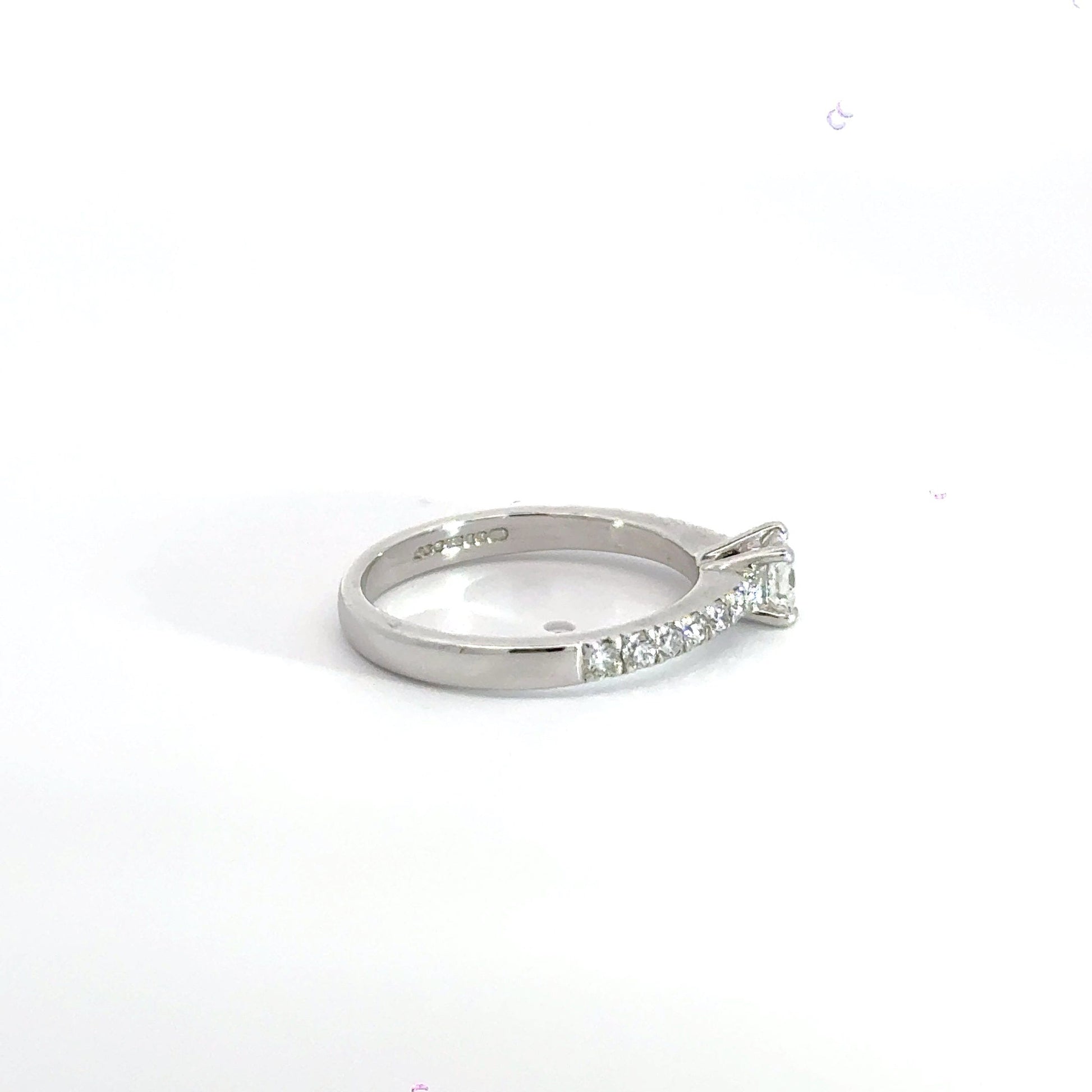 18CT White Gold Solitaire Diamond Ring Aces Jewellers