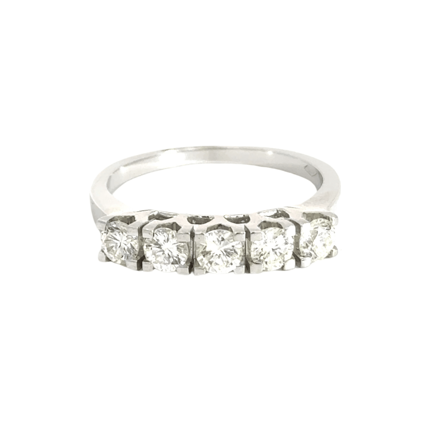 18CT White Gold Diamond Ring Eternity Band Aces Jewellers