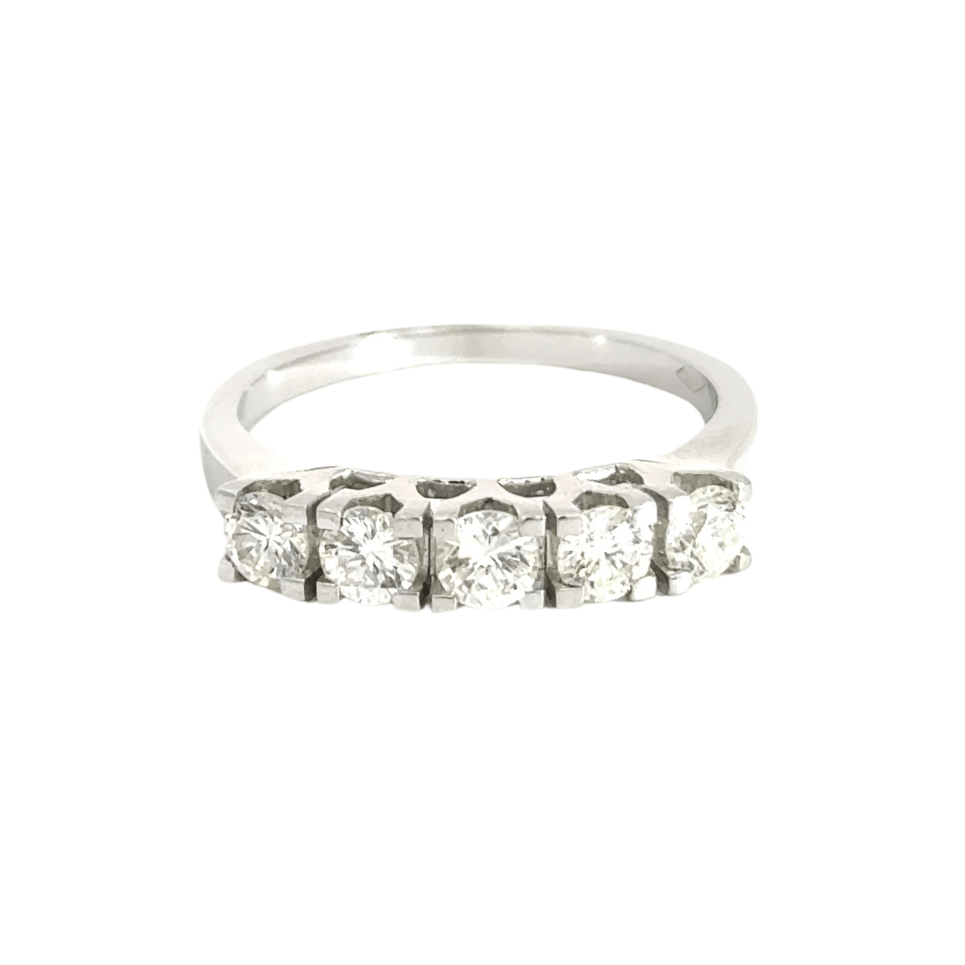 18CT White Gold Diamond Ring Eternity Band Aces Jewellers