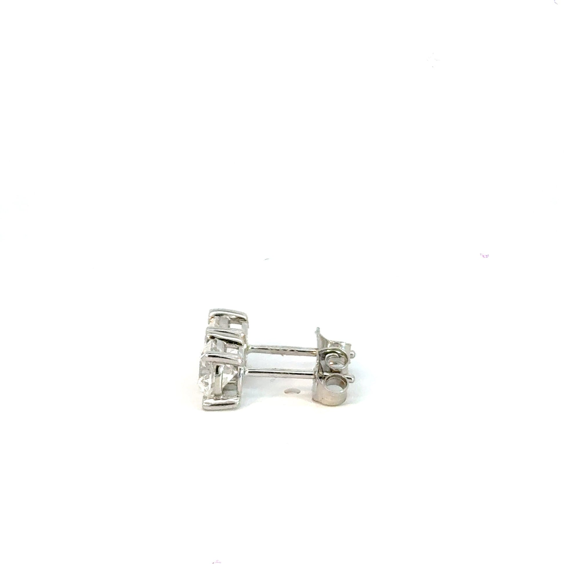 Stud Earrings 1.53CT Lab Diamond 18CT White Gold Earrings Aces Jewellers