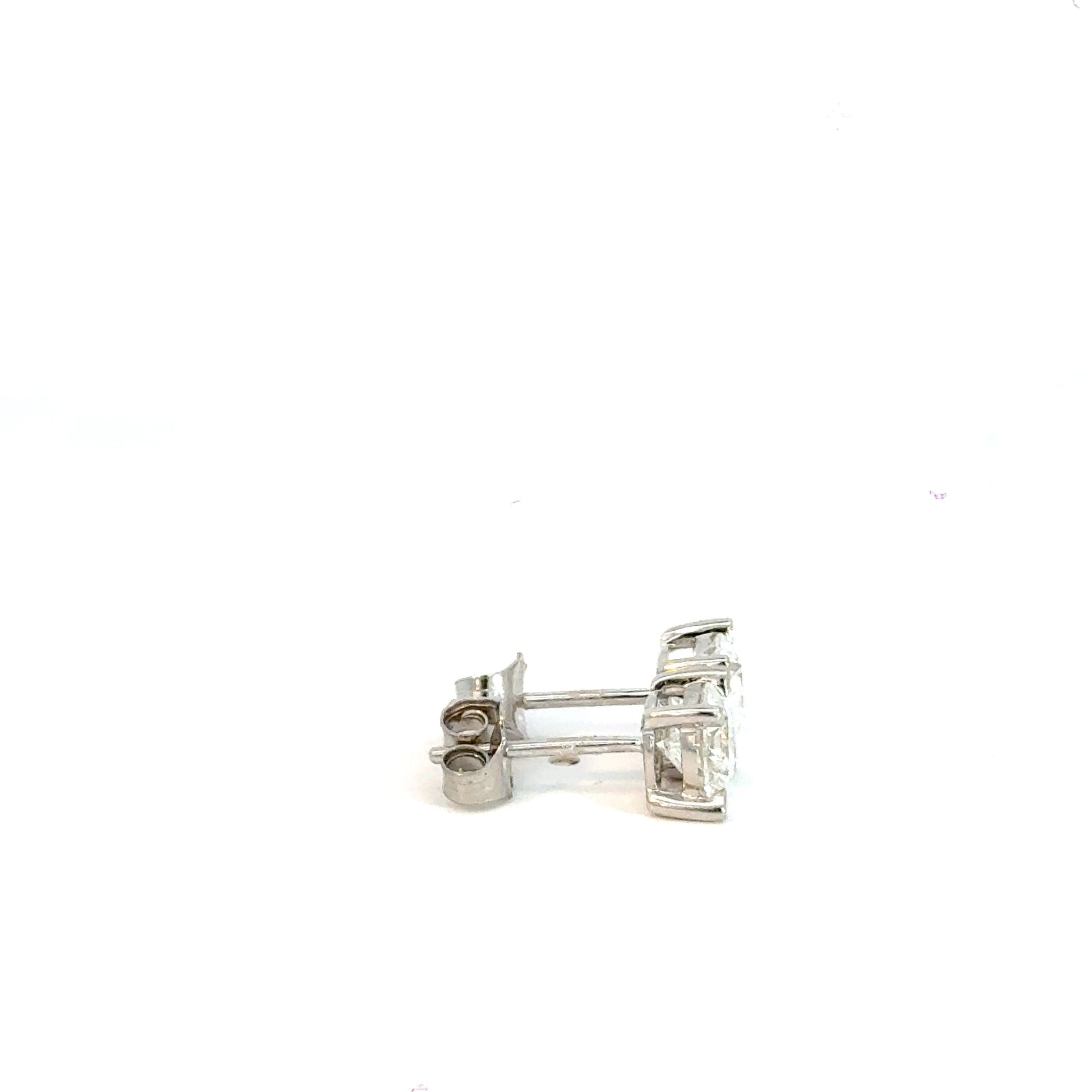 Stud Earrings 1.53CT Lab Diamond 18CT White Gold Earrings Aces Jewellers