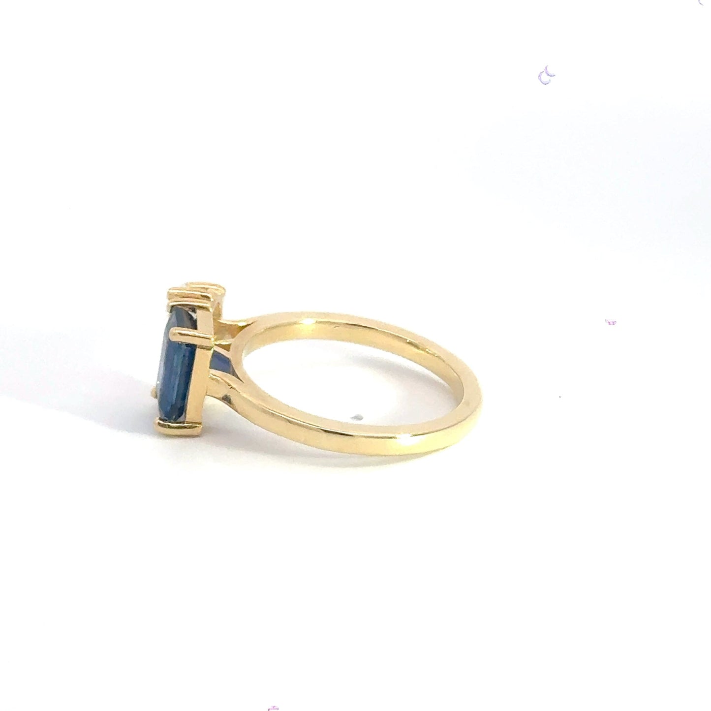 18CT Yellow Gold Toi Et Moi Diamond with Sapphire Aces Jewellers