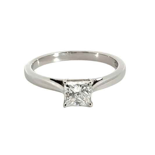 Platinum Solitaire Diamond Ring Aces Jewellers
