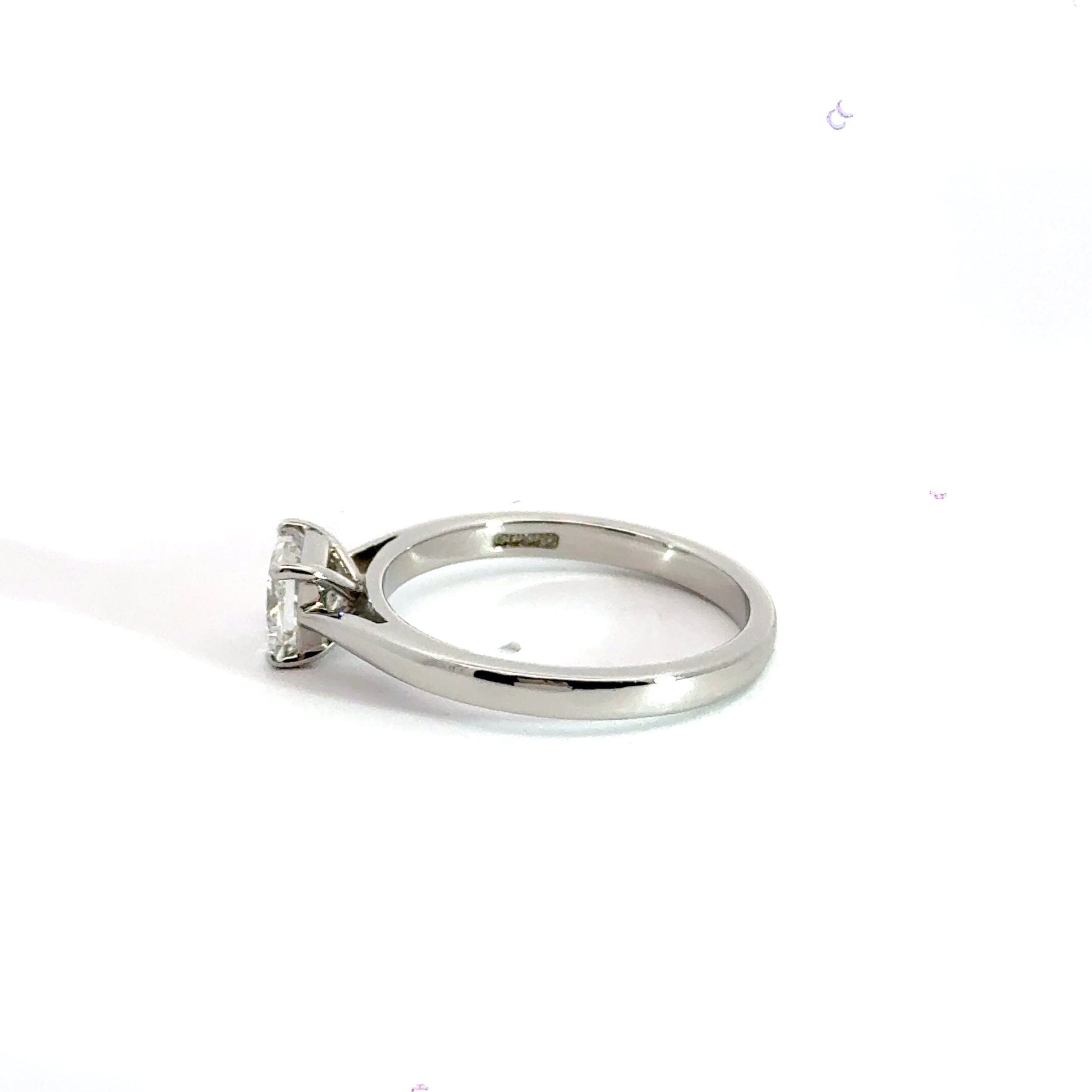 Platinum Solitaire Diamond Ring Aces Jewellers