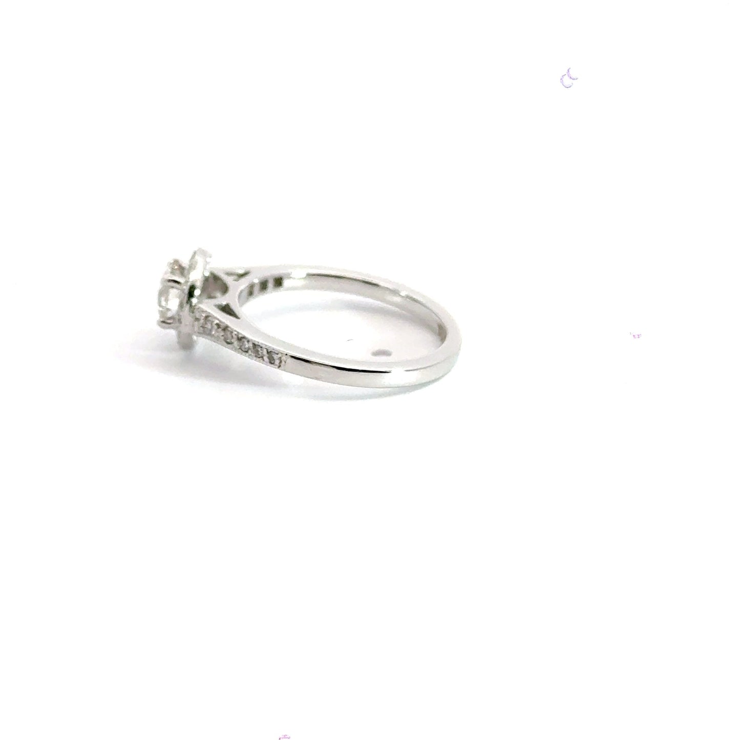 Platinum Halo Diamond Ring Aces Jewellers