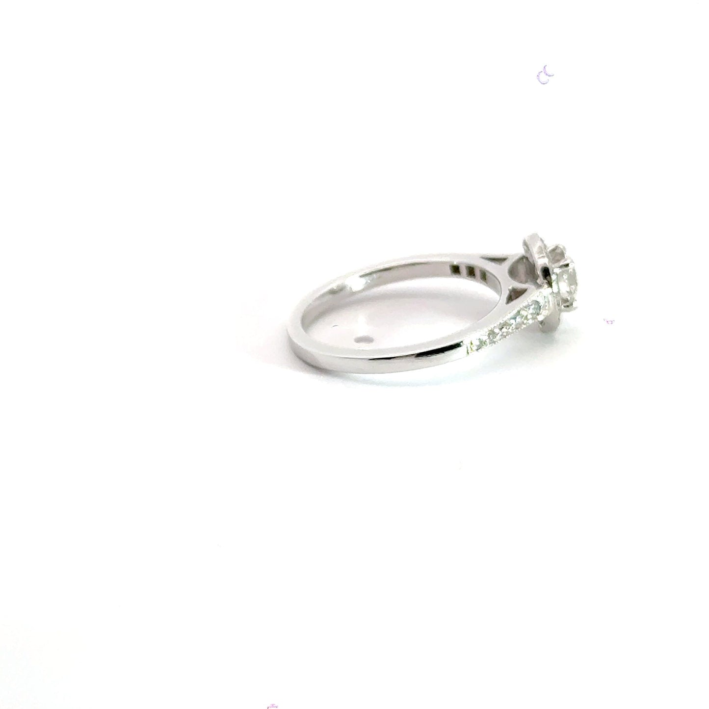 Platinum Halo Diamond Ring Aces Jewellers
