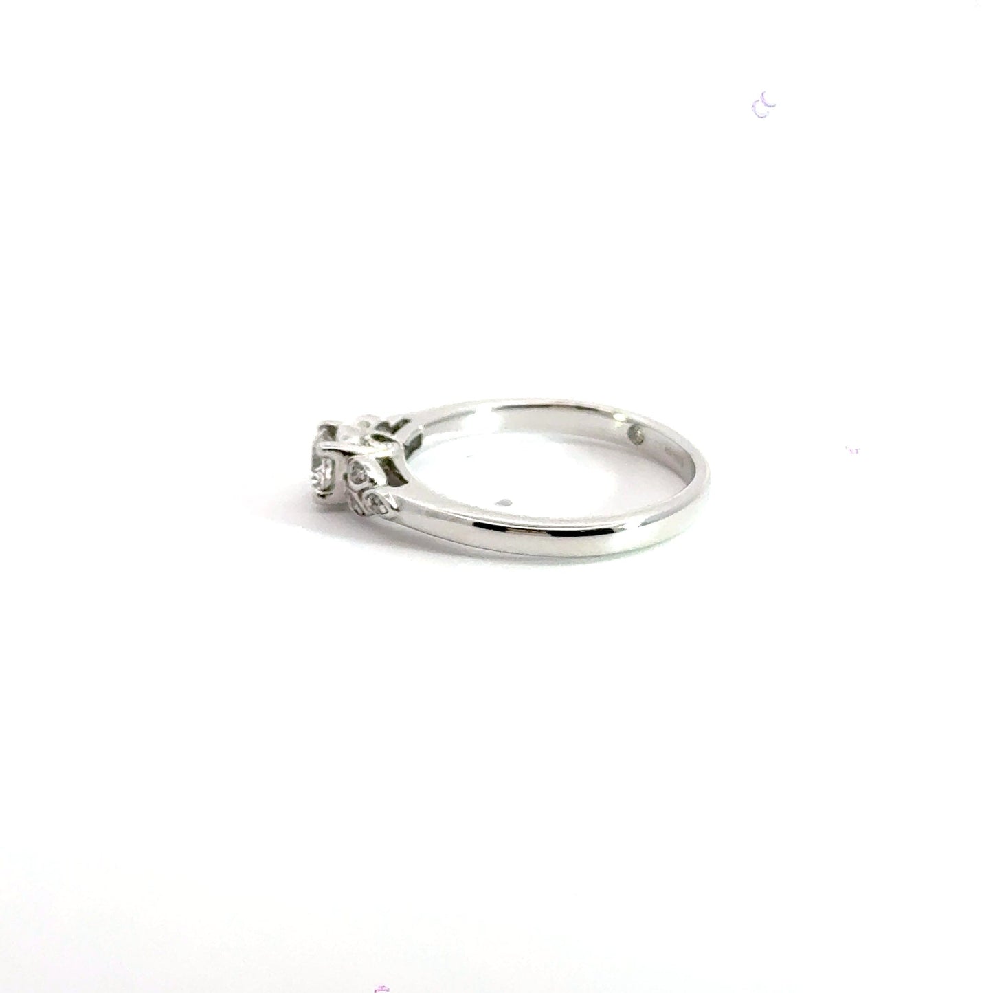 9CT White Gold Solitaire Ring Aces Jewellers