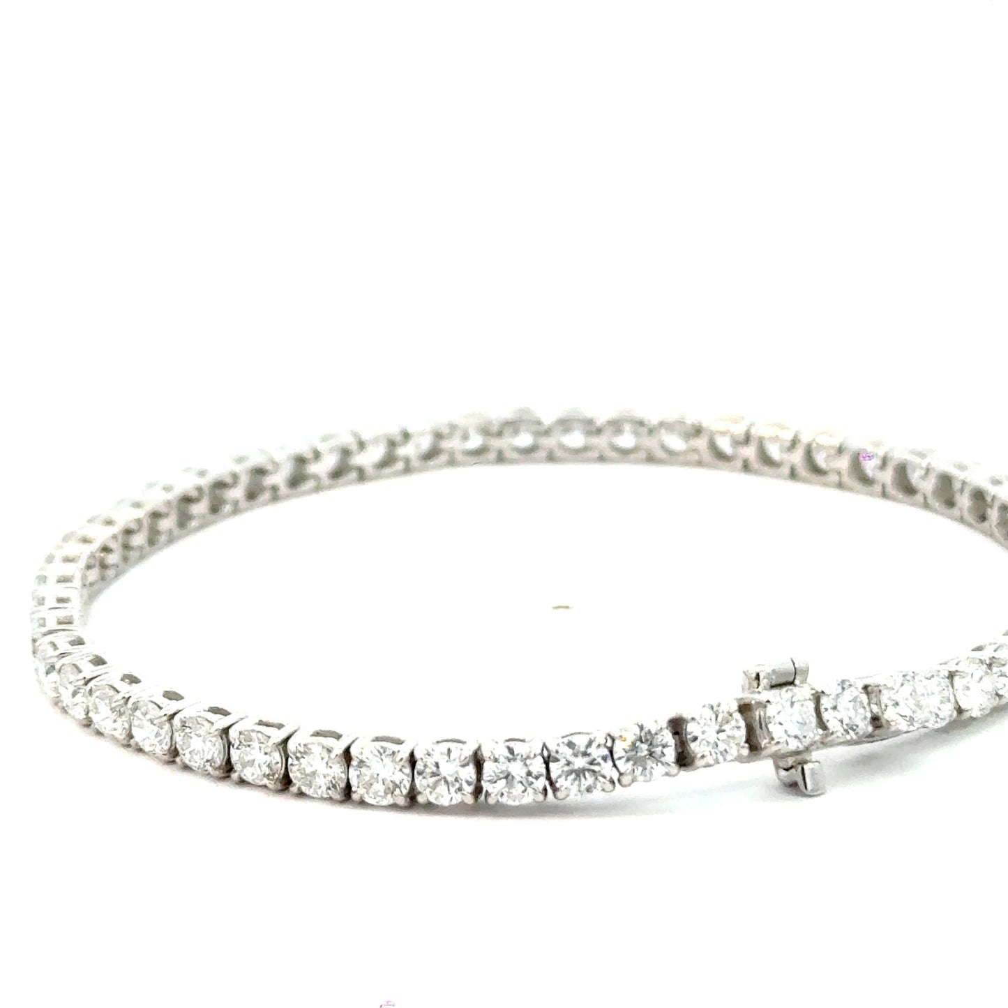 Tennis Bracelet 18CT White Gold 7CT Lab Diamonds Aces Jewellers