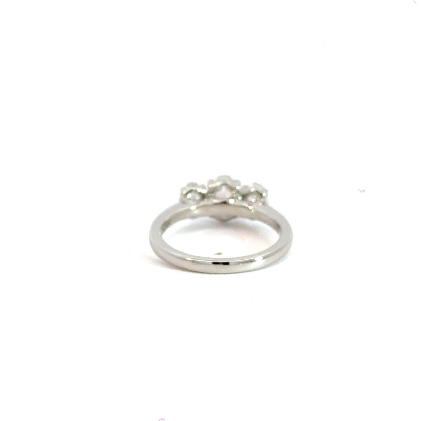 Platinum Oval Trilogy 1.50CT Lab Diamond Ring Aces Jewellers