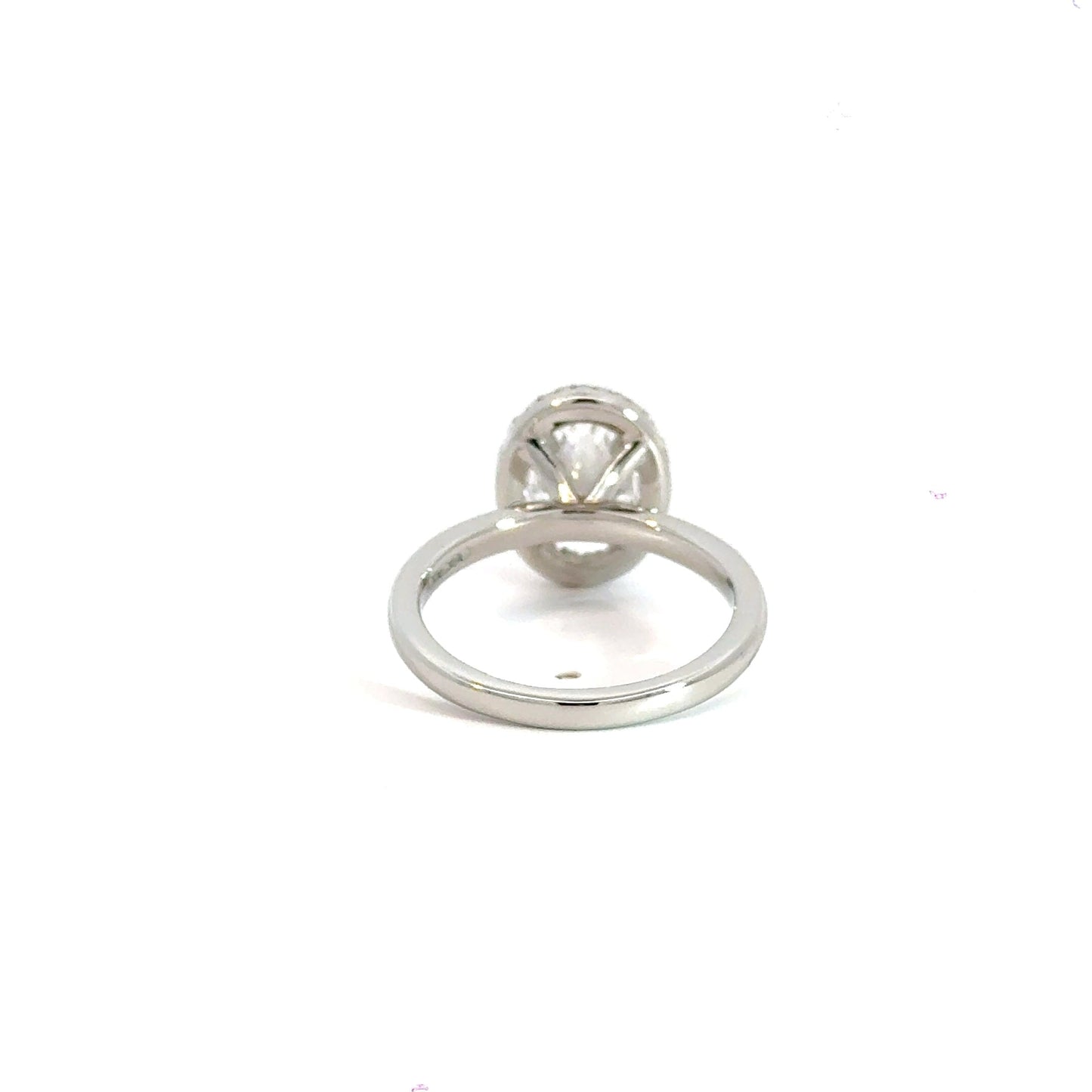 Platinum Oval Halo 2.00CT Lab Diamond Ring Aces Jewellers