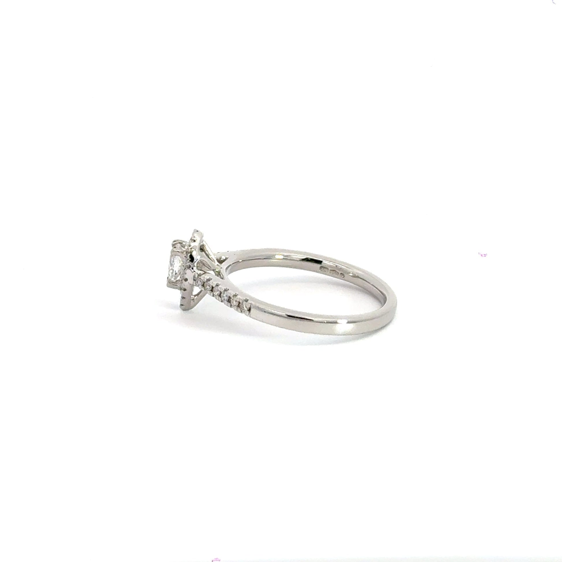 Platinum Teardrop Diamond Ring Aces Jewellers