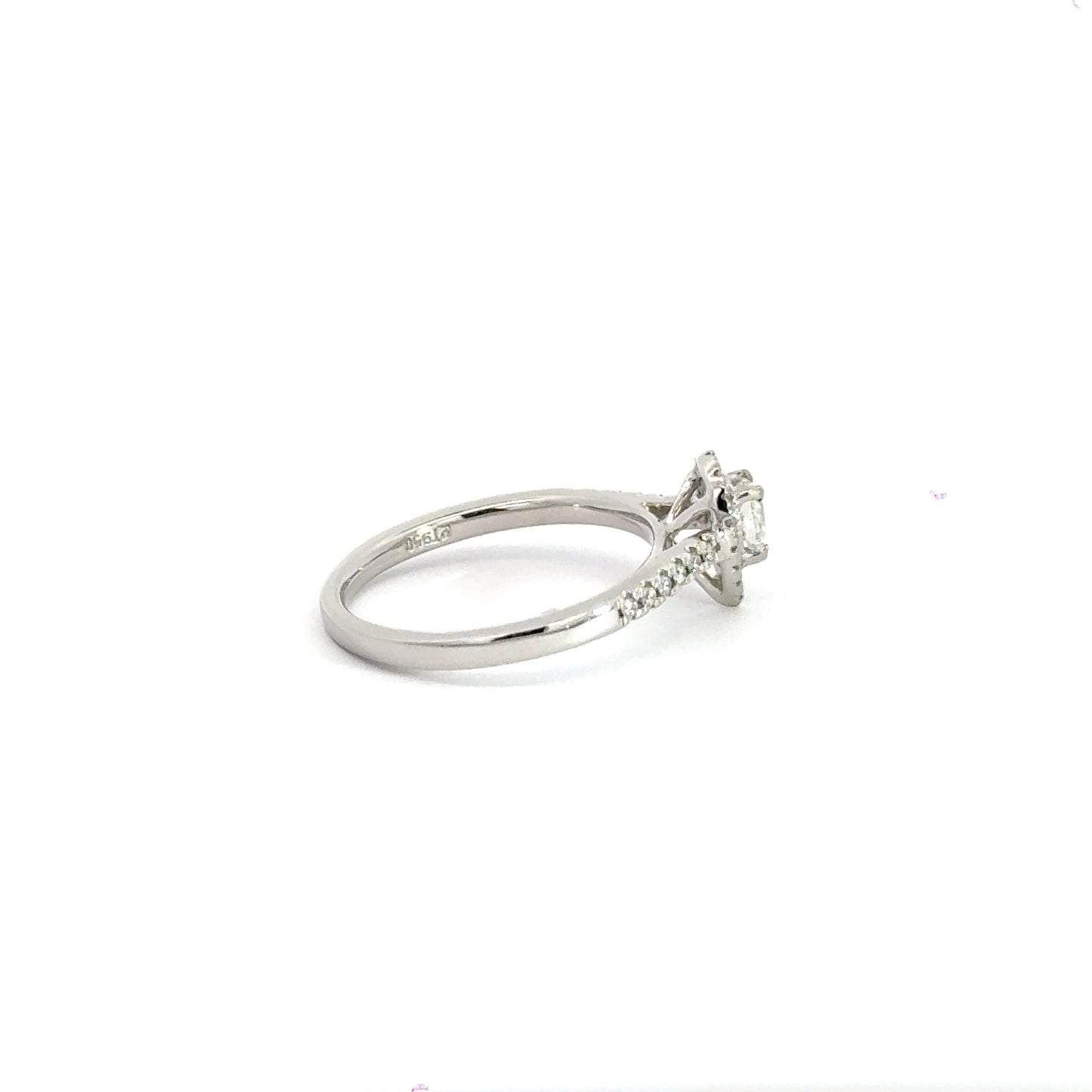 Platinum Teardrop Diamond Ring Aces Jewellers