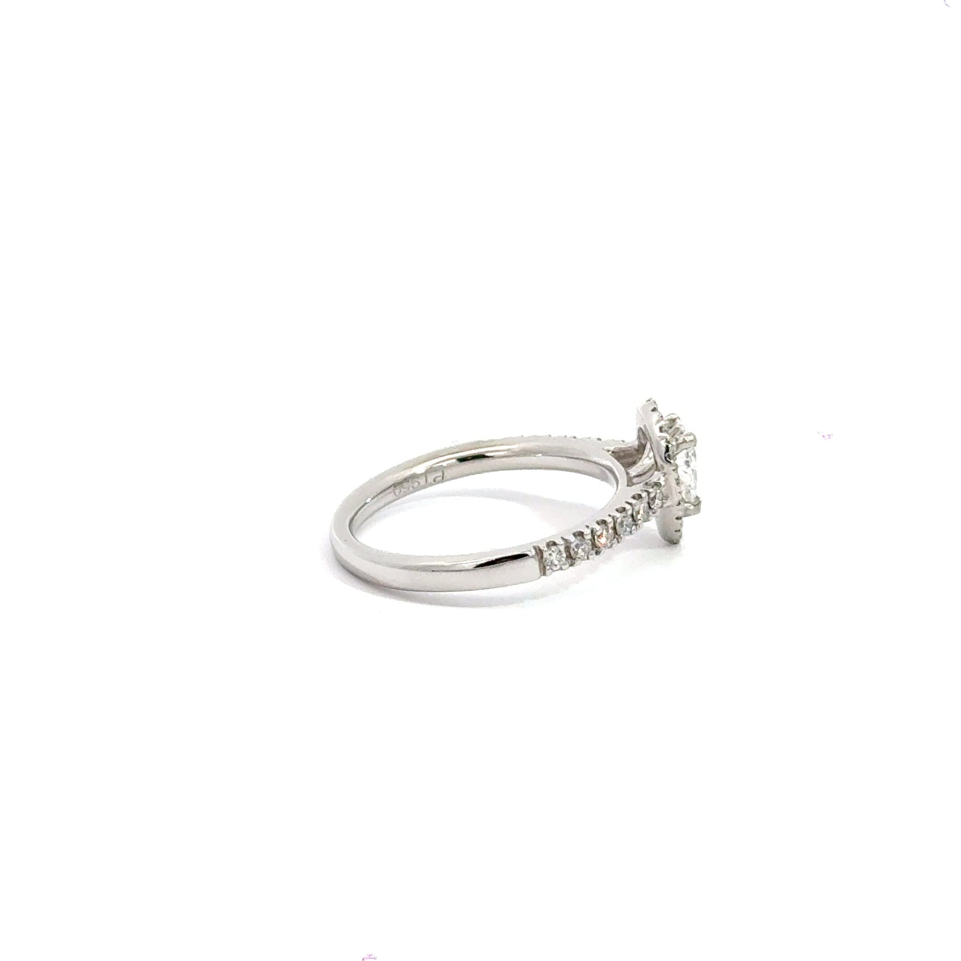 Platinum Diamond Teardrop Ring Aces Jewellers