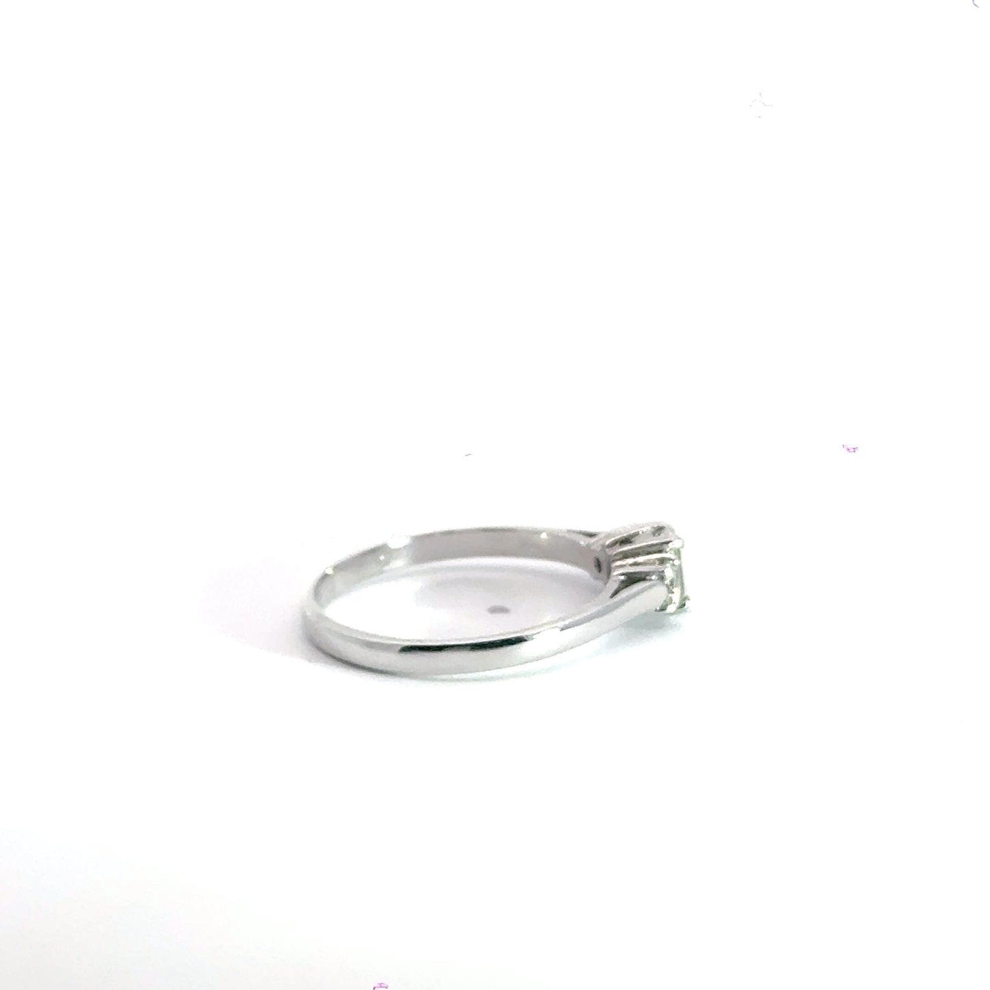 Platinum 3 Stone Trilogy Emerald Cut Diamond Ring Aces Jewellers