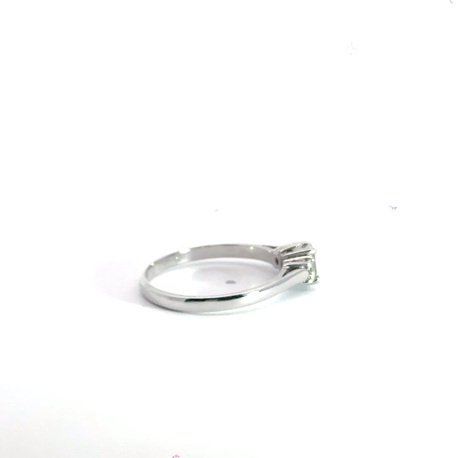 Platinum 3 Stone Trilogy Emerald Cut Diamond Ring Aces Jewellers