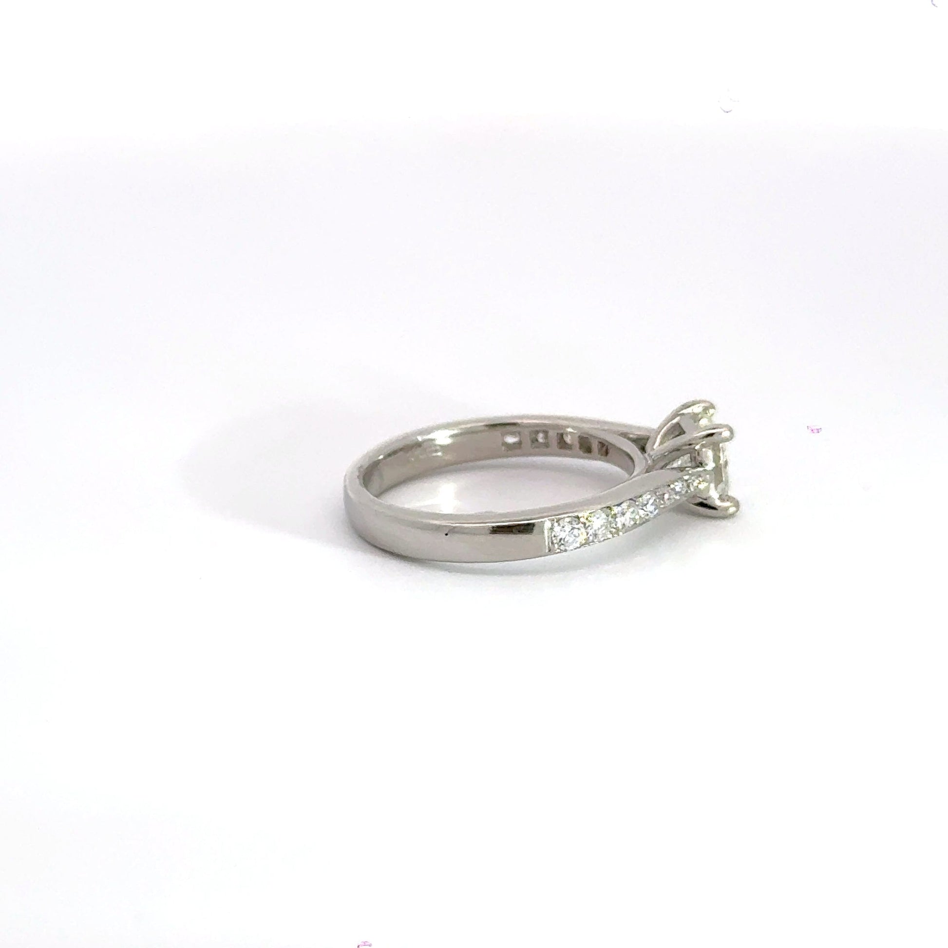 Platinum Solitaire Diamond Ring Aces Jewellers