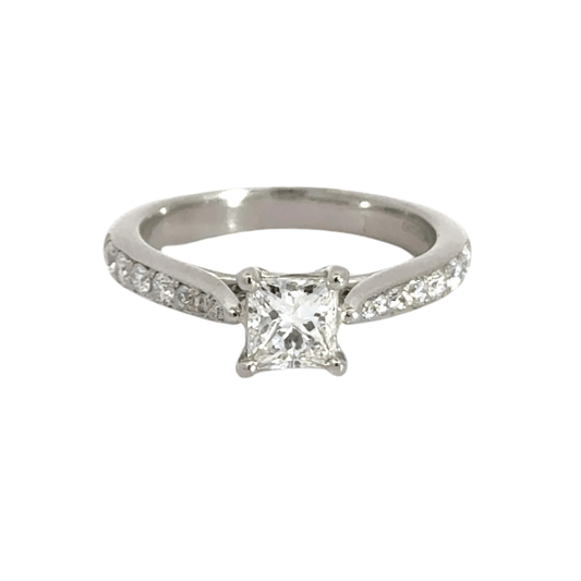 Platinum Solitaire Diamond Ring Aces Jewellers