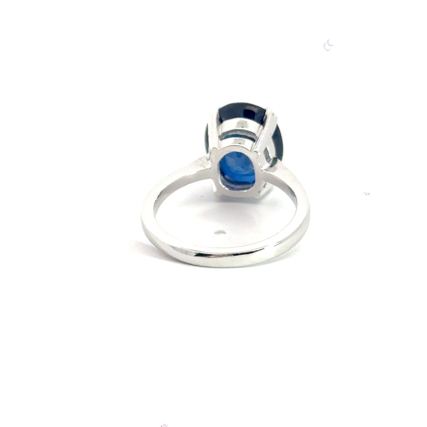 Platinum Heat Treated 4.50CT Sapphire Solitaire Aces Jewellers