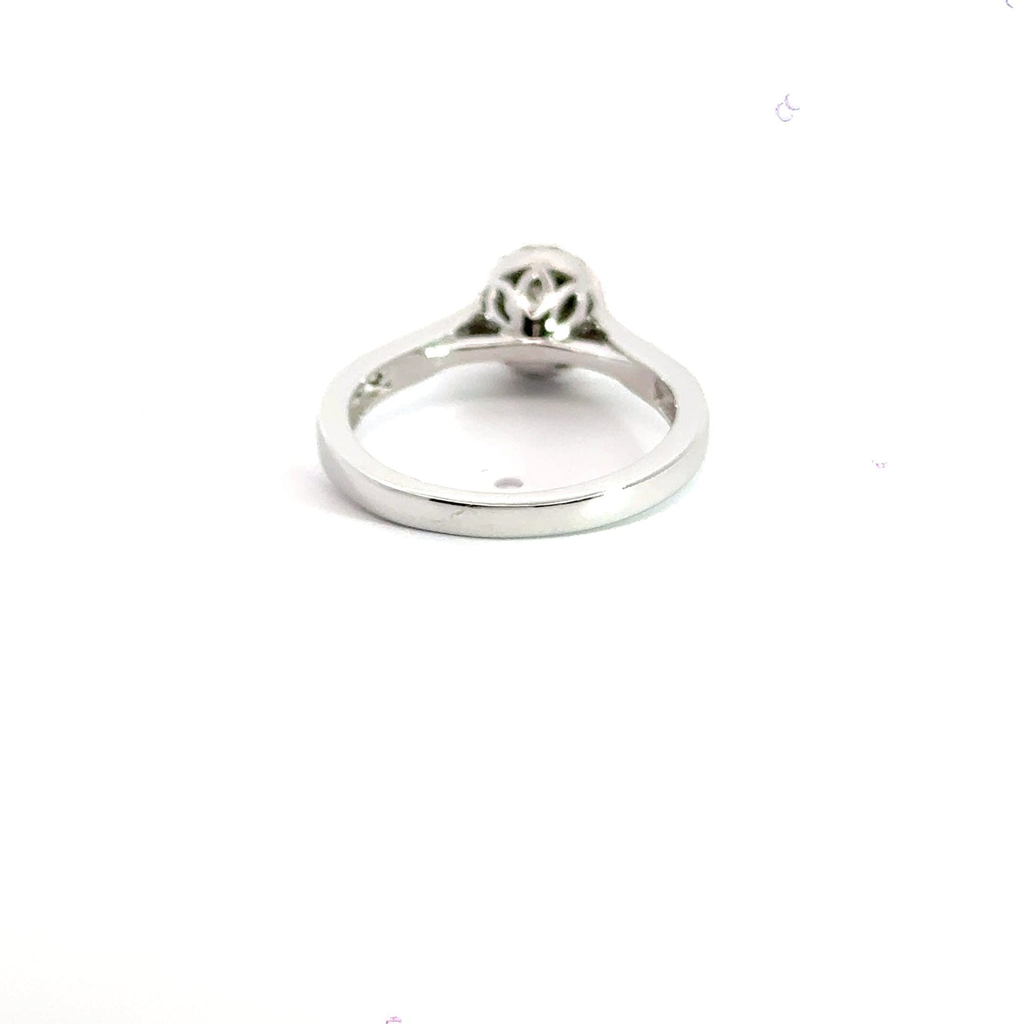 9CT White Gold Diamond Halo Ring Aces Jewellers