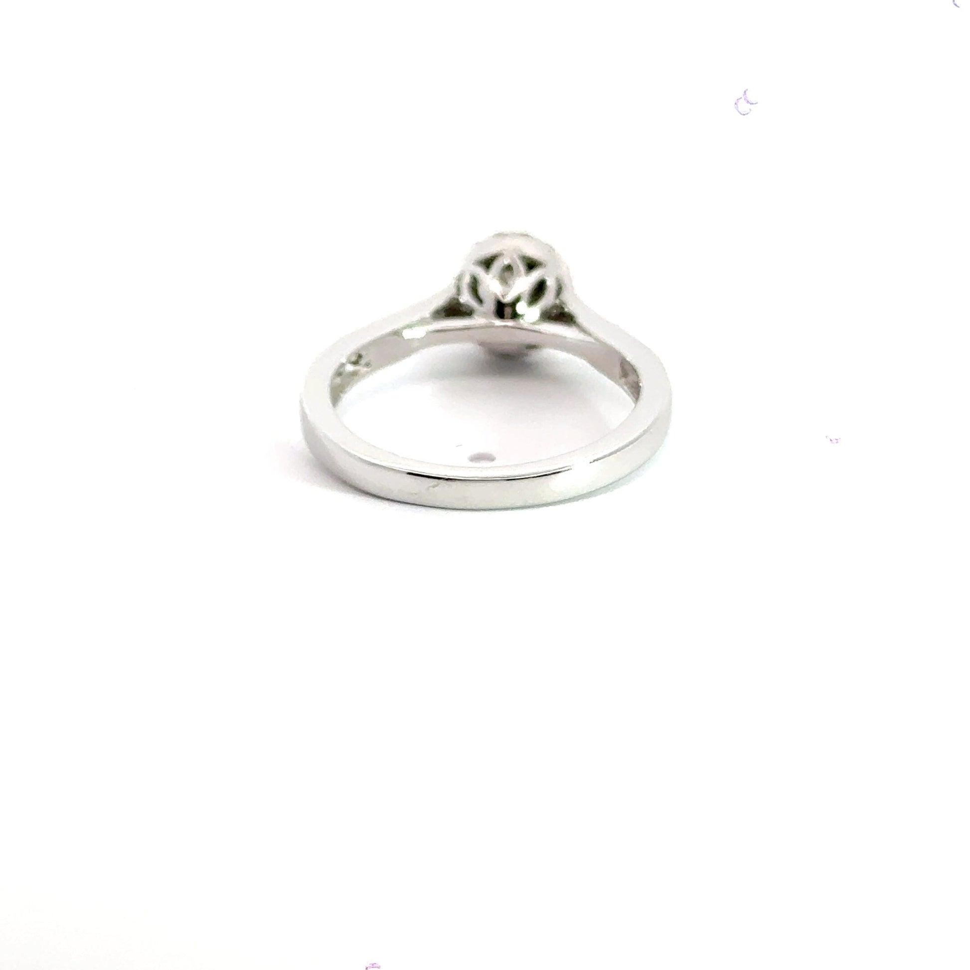 9CT White Gold Diamond Halo Ring Aces Jewellers