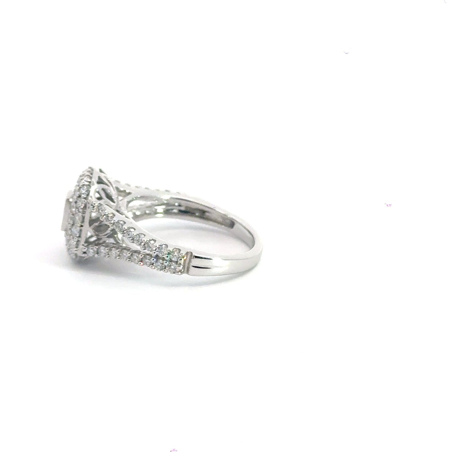 9CT White Gold Diamond Halo Ring Aces Jewellers