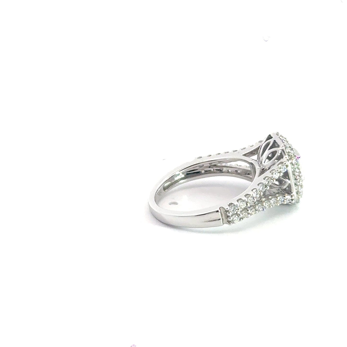 9CT White Gold Diamond Halo Ring Aces Jewellers
