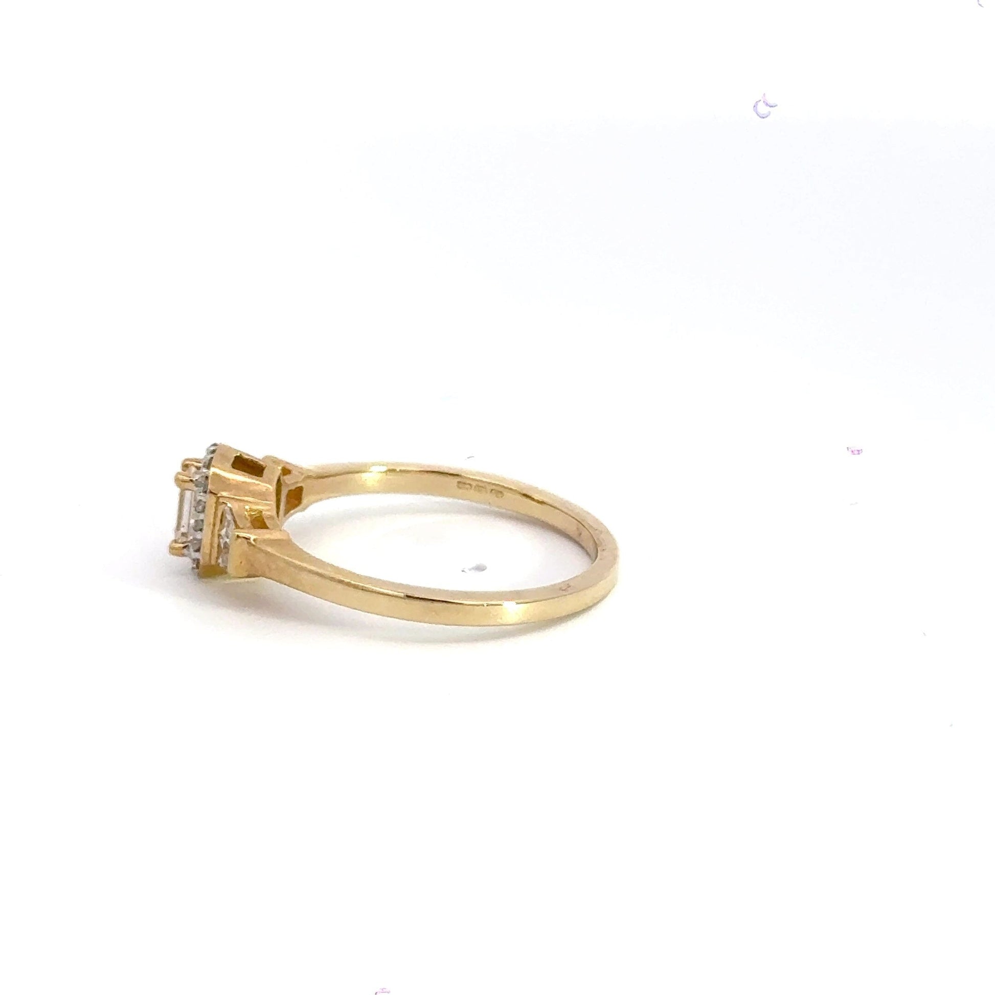 9CT Emerald Cut Diamond Ring Aces Jewellers