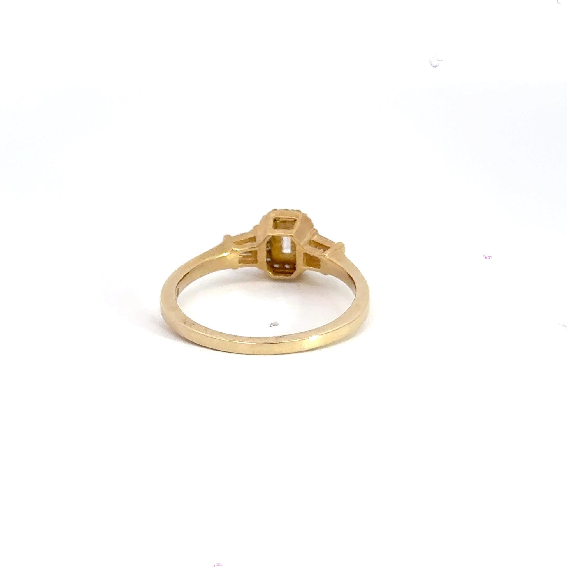 9CT Emerald Cut Diamond Ring Aces Jewellers
