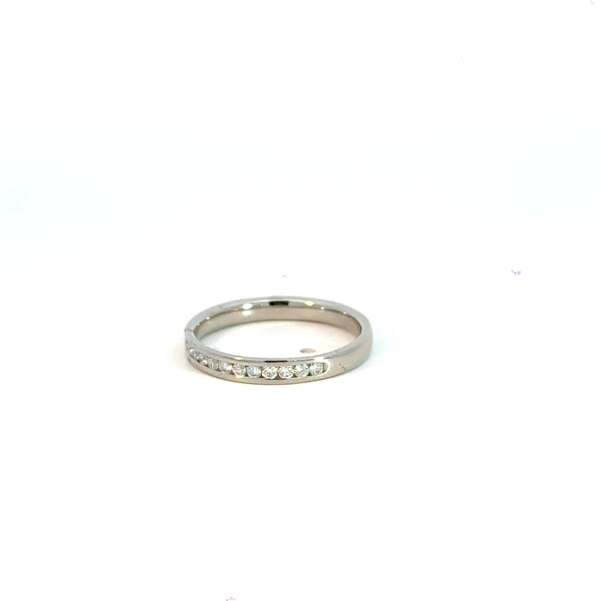 Platinum Channel Set Diamond Band Ring 0.26CT Aces Jewellers