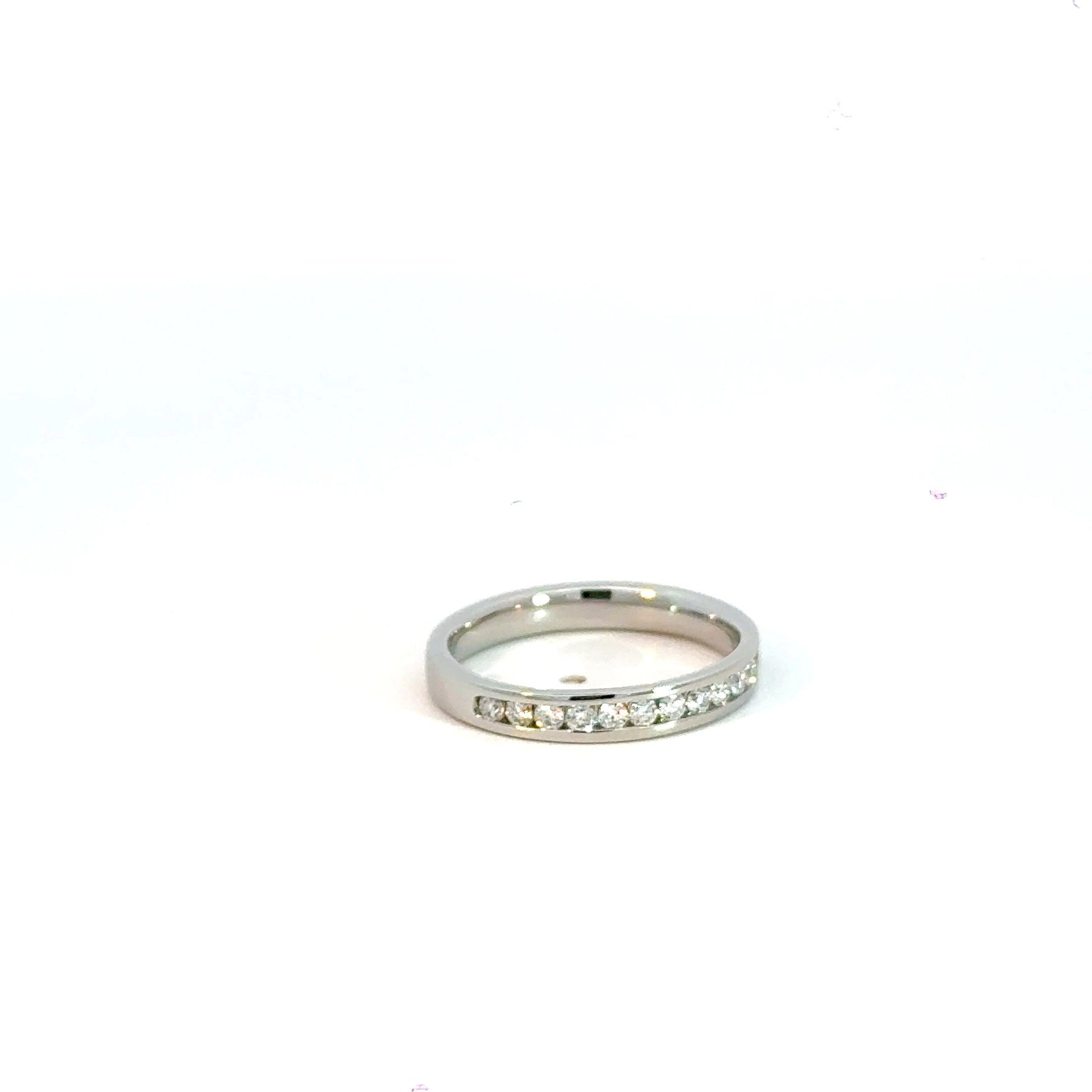 Platinum Channel Set Diamond Band Ring 0.35CT Aces Jewellers