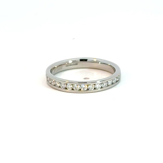 Platinum Channel Set Diamond Band Ring 0.35CT Aces Jewellers