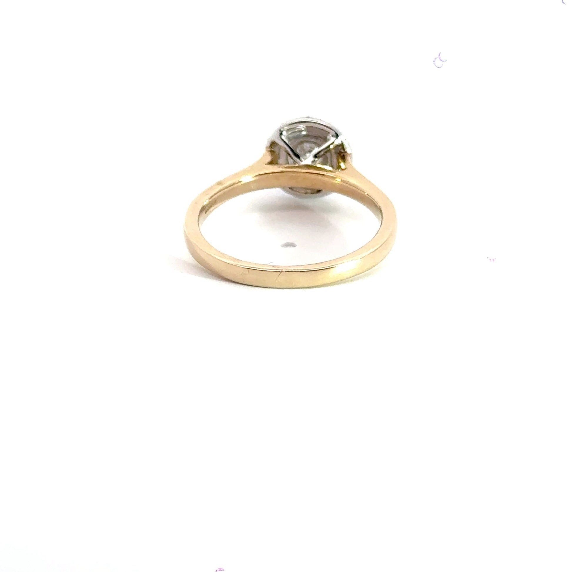 9CT Yellow Gold Double Halo Diamond Ring Aces Jewellers