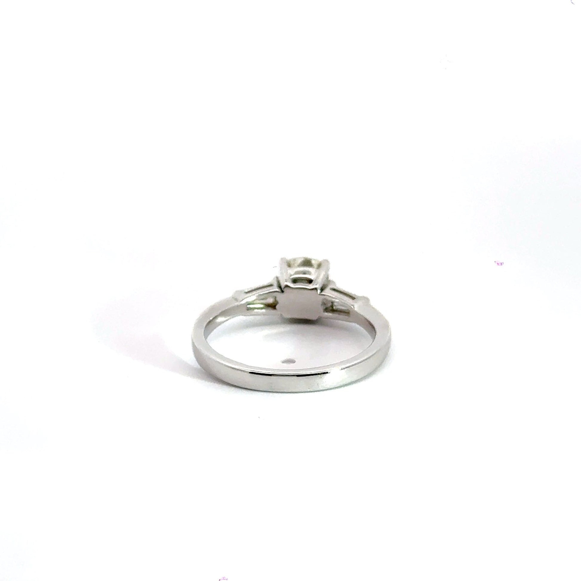 18CT White Gold Diamond Trilogy Ring Aces Jewellers