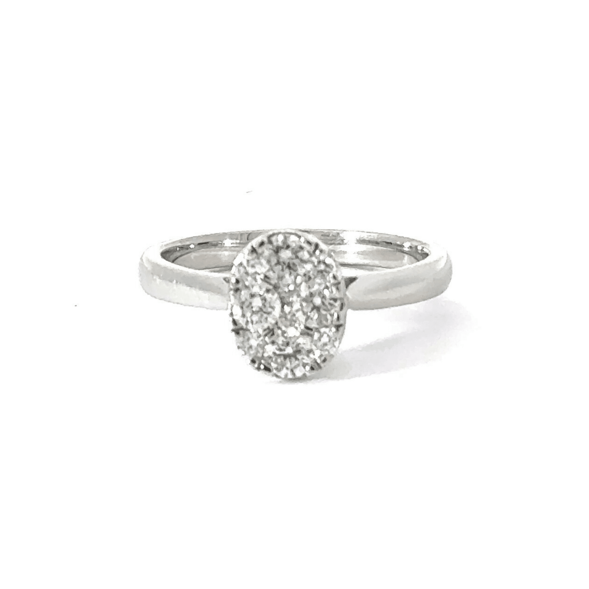 9CT White Gold Diamond Ring Aces Jewellers