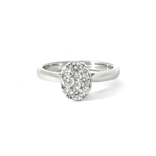 9CT White Gold Diamond Ring Aces Jewellers