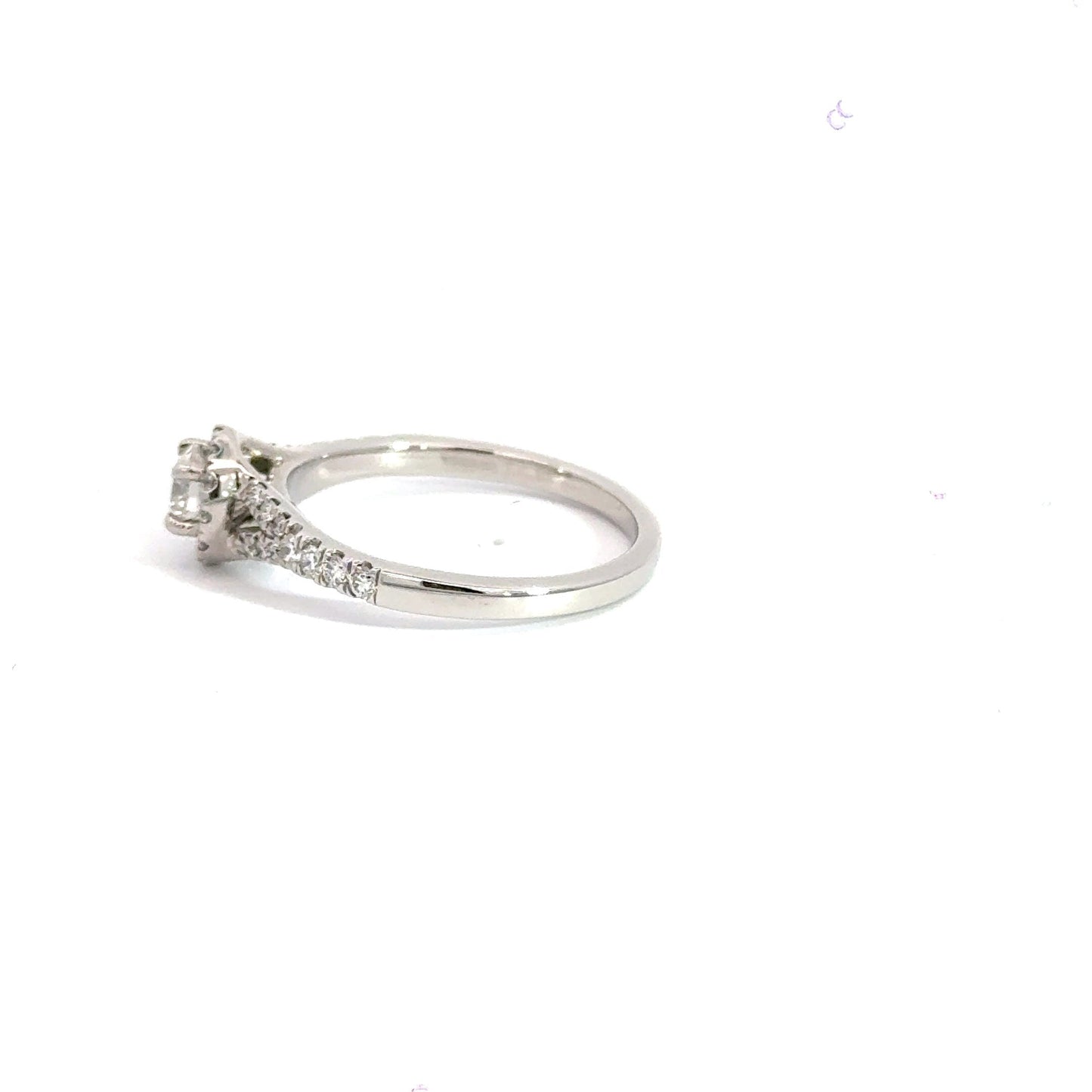 Platinum Diamond Halo Ring Aces Jewellers