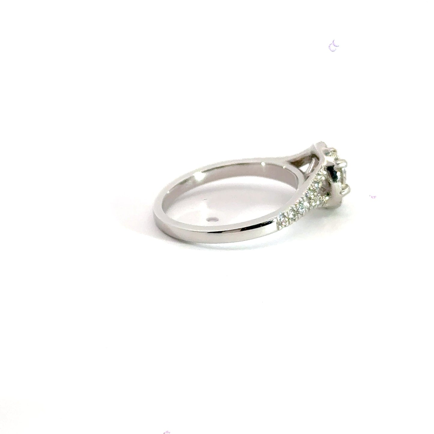Platinum Diamond Halo Ring Aces Jewellers