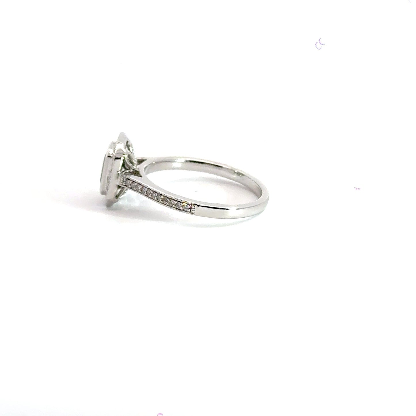 9CT White Gold Diamond Sapphire Ring Aces Jewellers