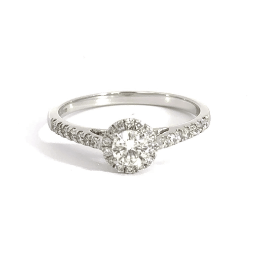 18CT White Gold Diamond Ring Aces Jewellers