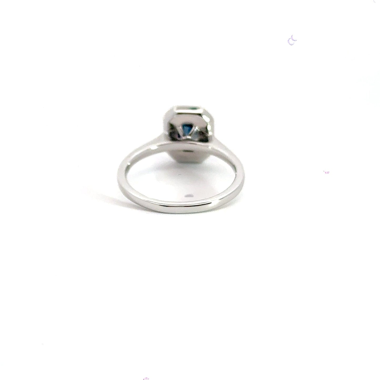 9CT White Gold Sapphire Diamond Ring Aces Jewellers