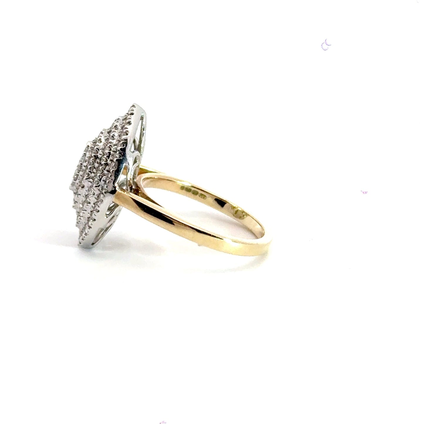 9CT Yellow Gold Marquise Diamond Ring Aces Jewellers