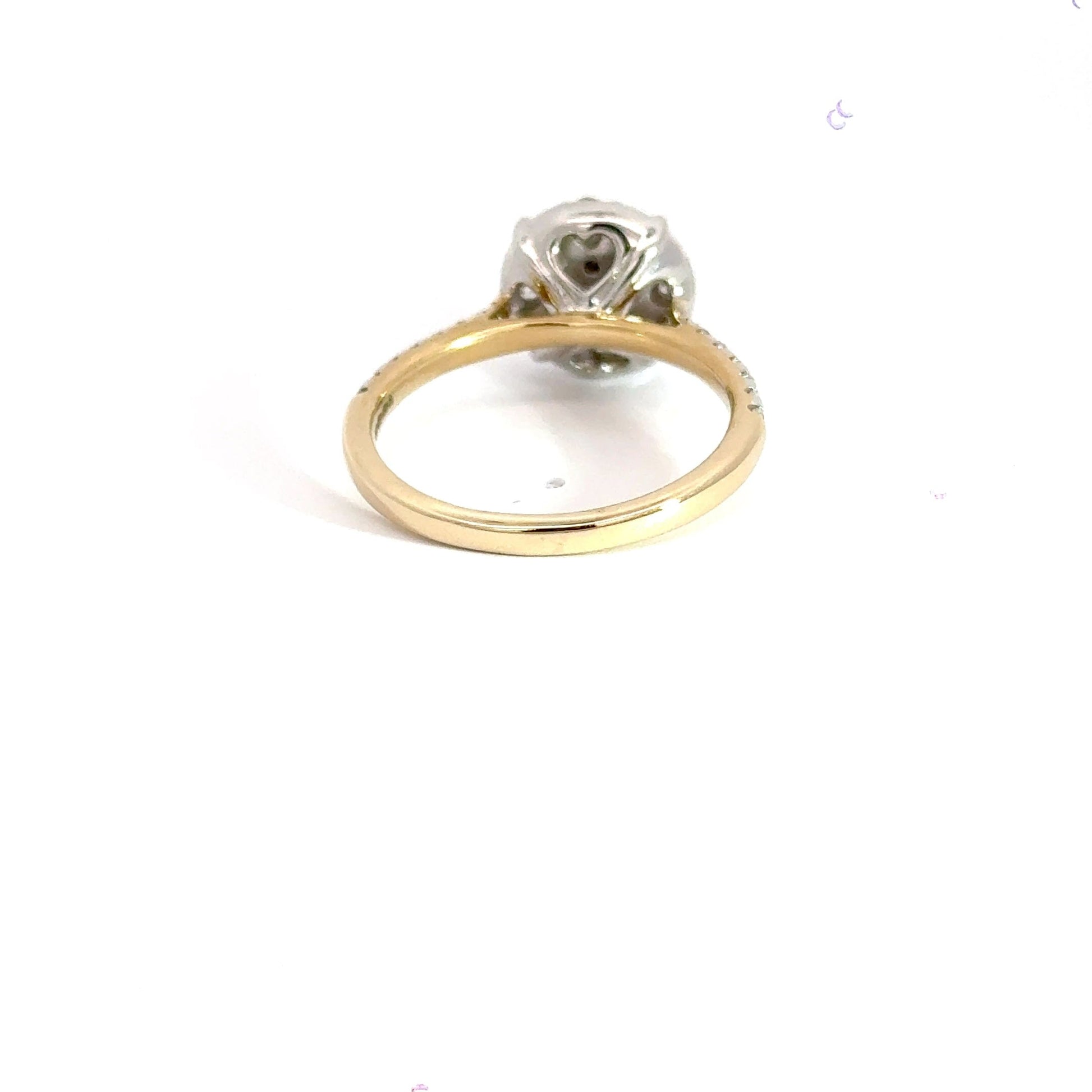 9CT Yellow Gold Round Cluster Diamond Ring Aces Jewellers
