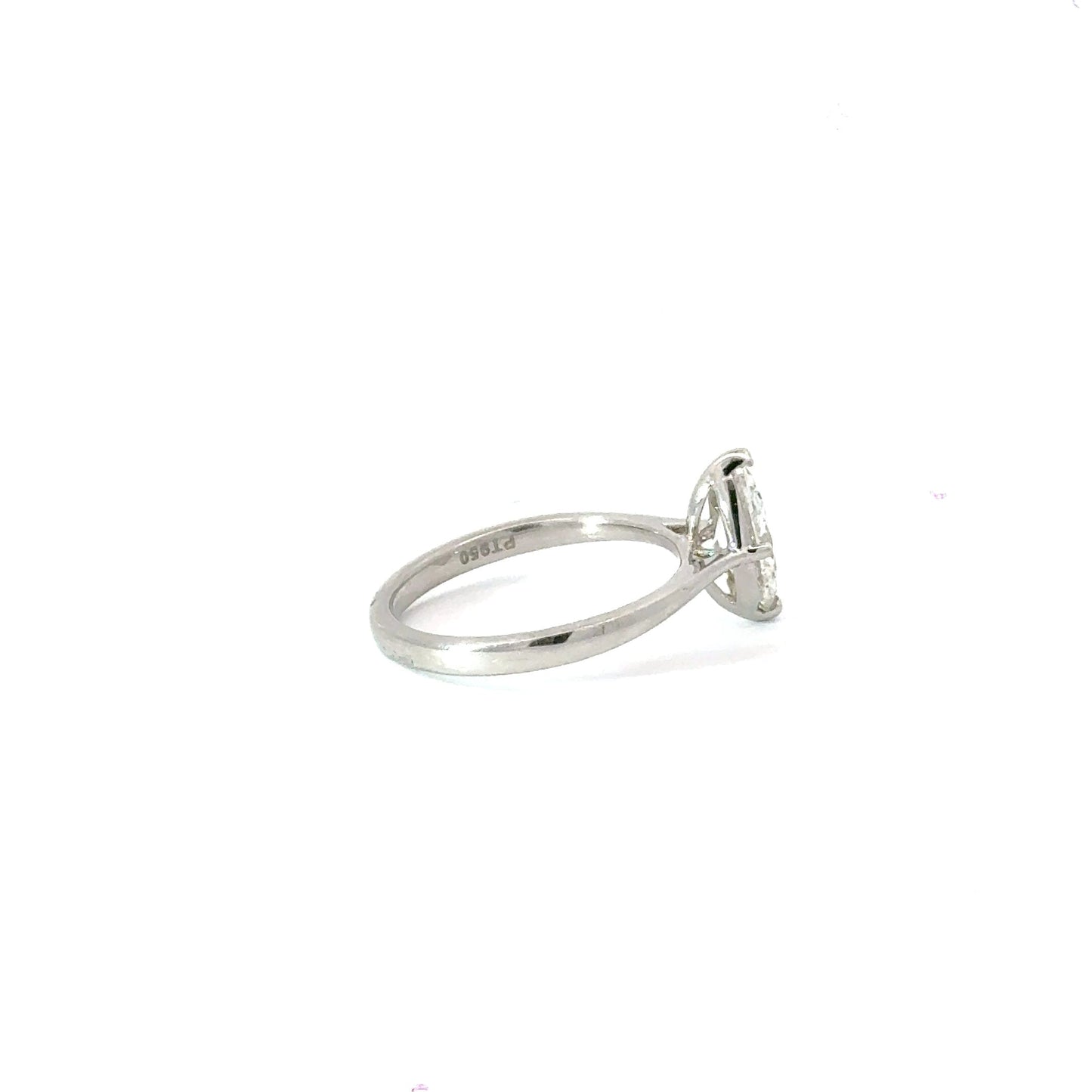 Platinum Marquise Solitaire Diamond Ring Aces Jewellers