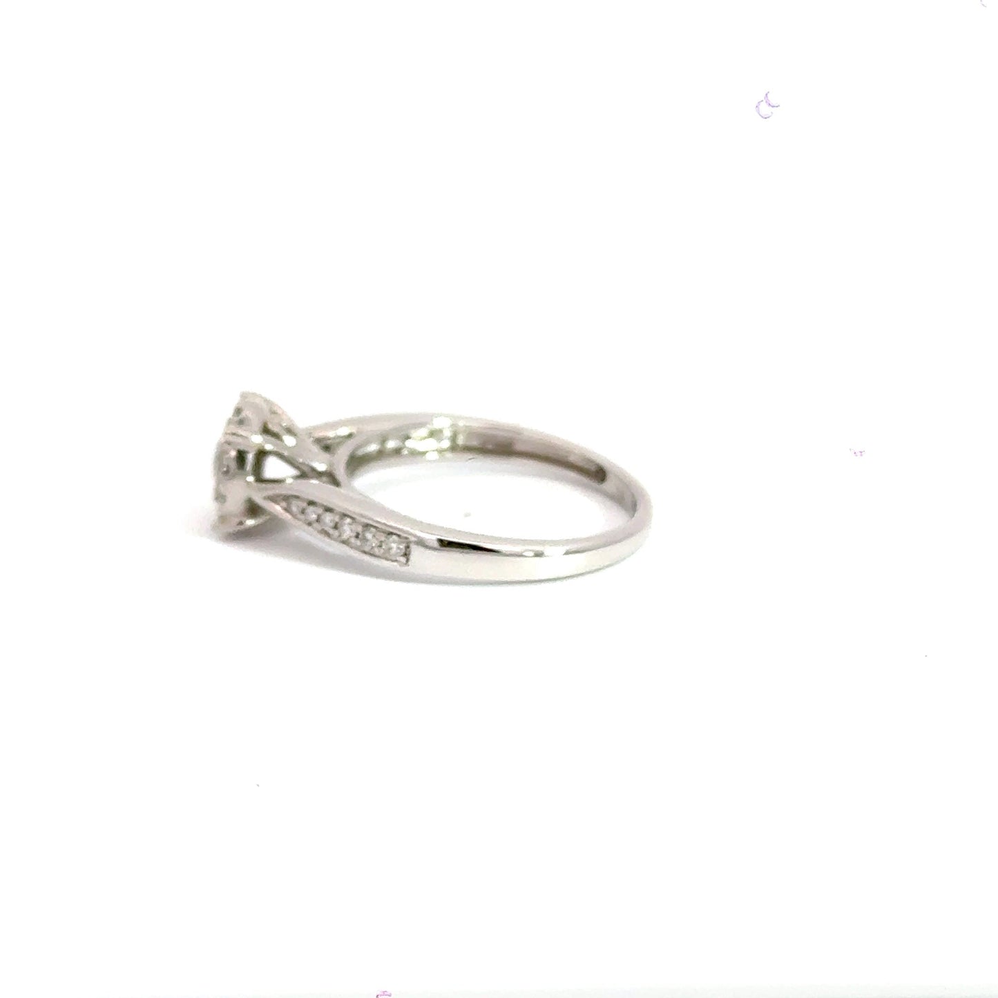 9CT White Gold Cluster Diamond Ring Aces Jewellers