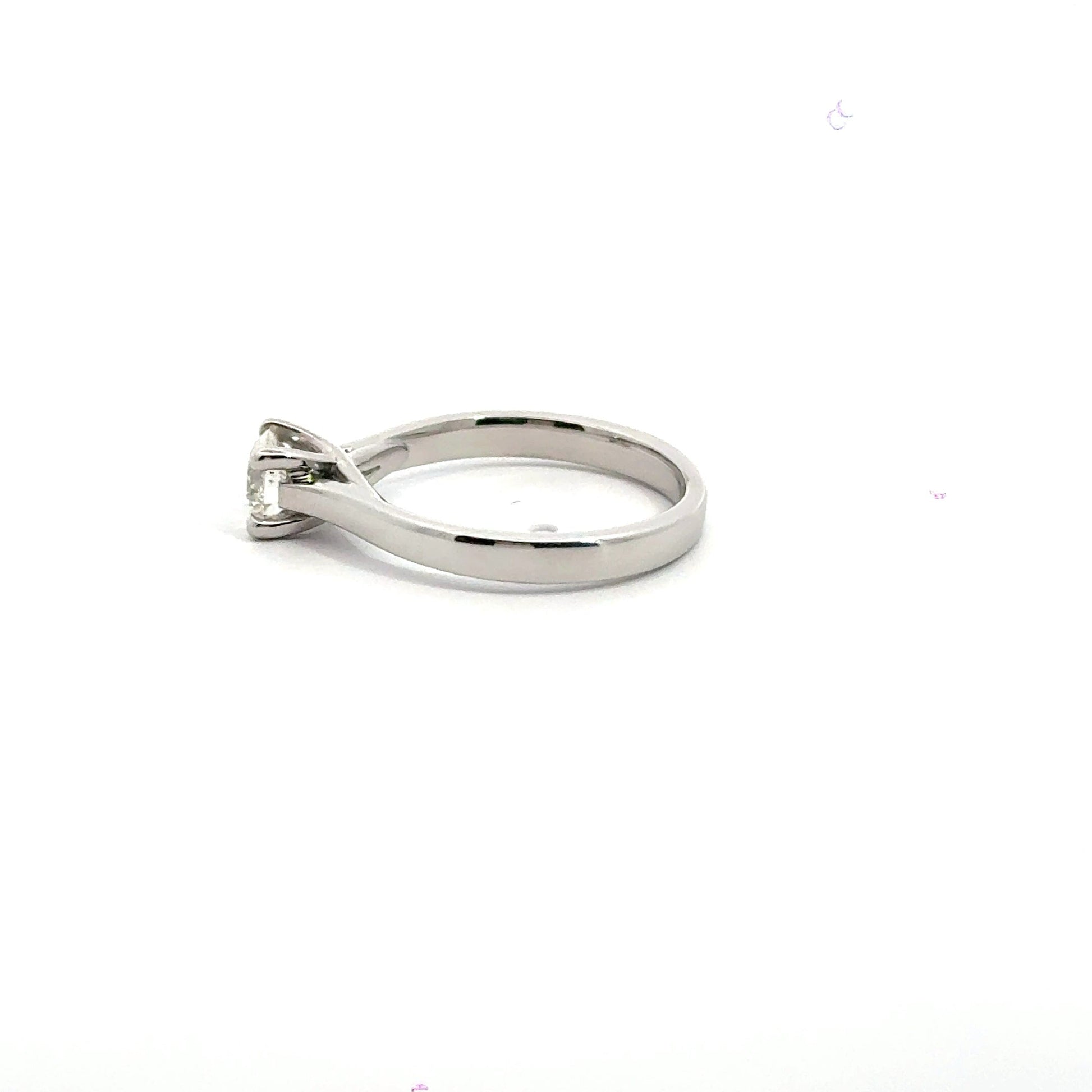 18CT White Gold Solitaire Diamond Ring Aces Jewellers