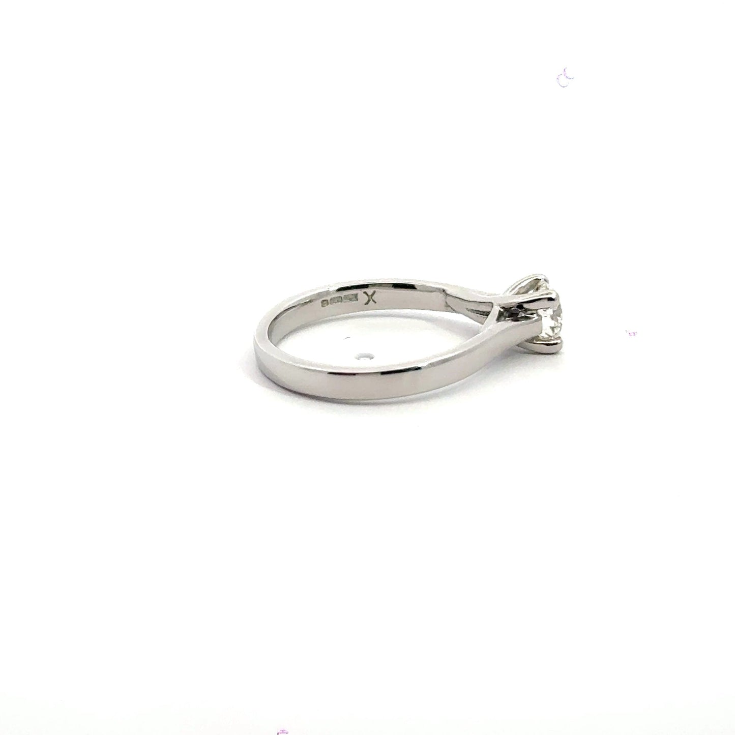18CT White Gold Solitaire Diamond Ring Aces Jewellers