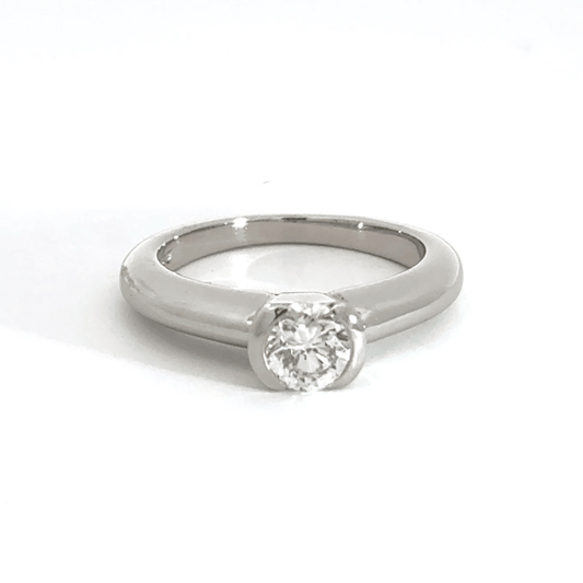 Platinum Solitaire Diamond Ring Aces Jewellers