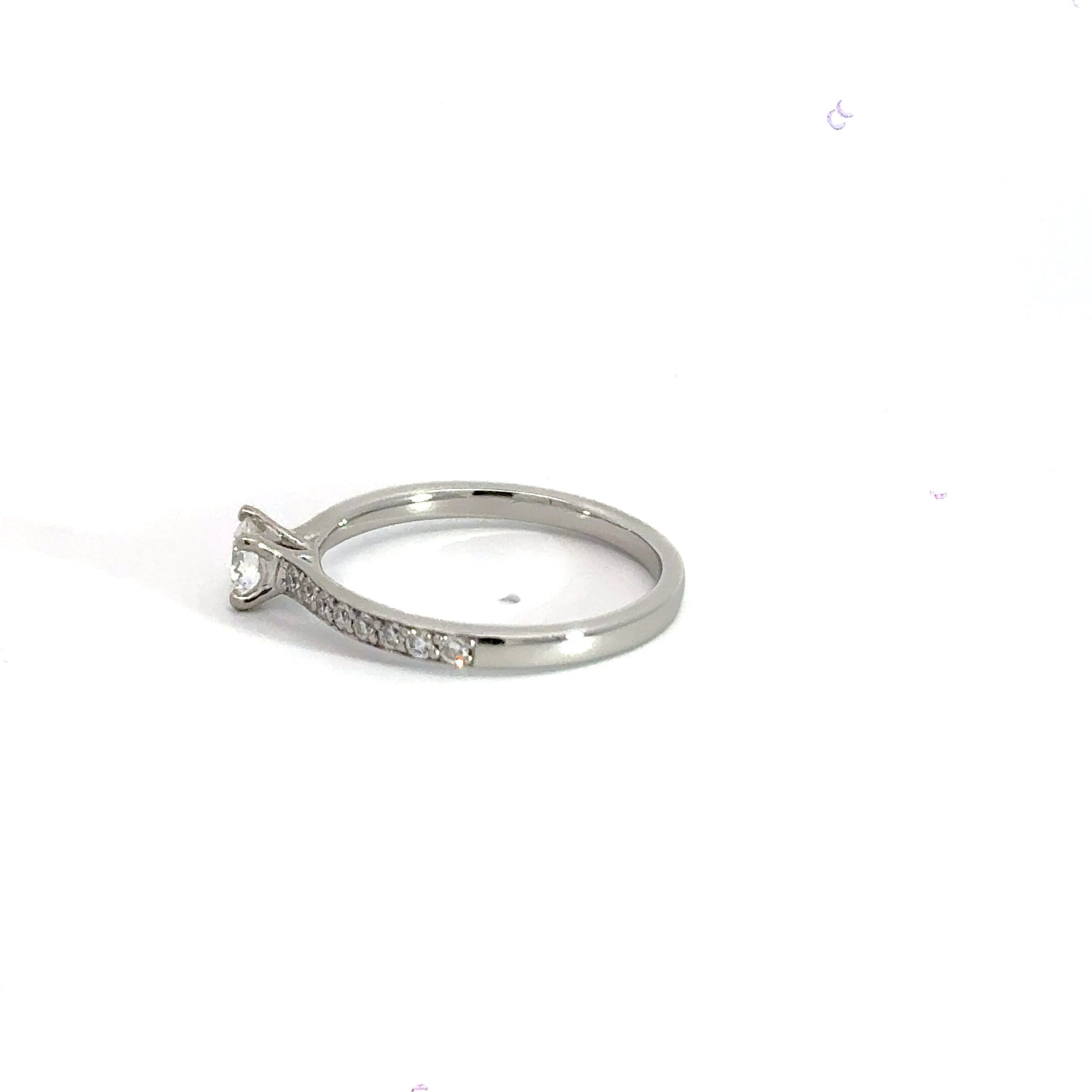 Platinum Solitaire Diamond Ring Aces Jewellers