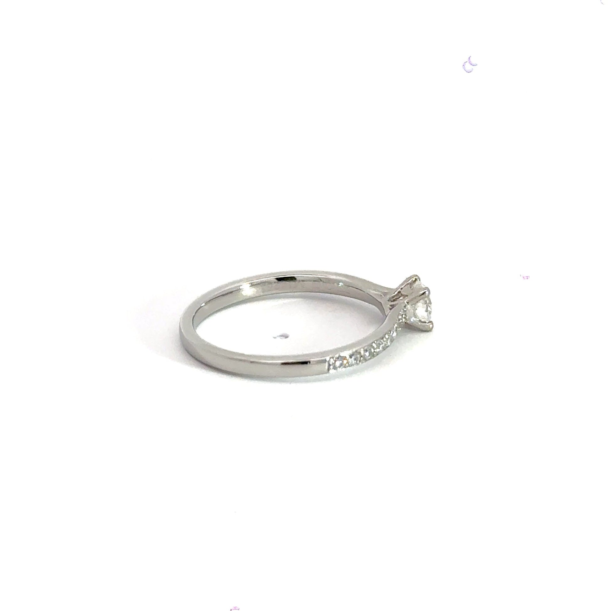 Platinum Solitaire Diamond Ring Aces Jewellers