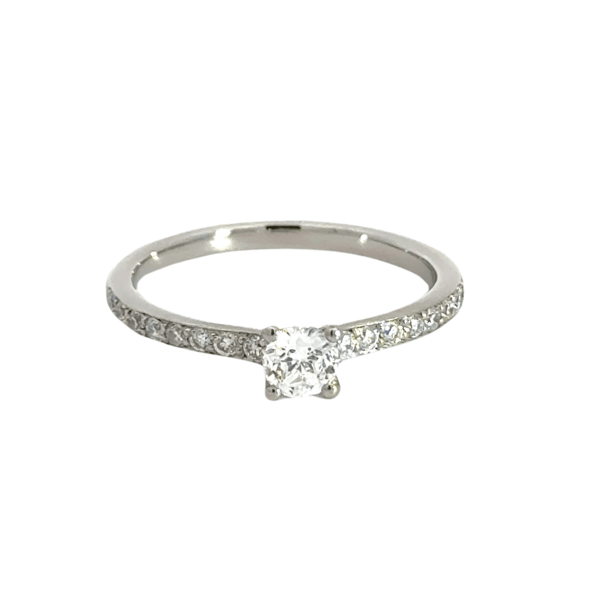 Platinum Solitaire Diamond Ring Aces Jewellers